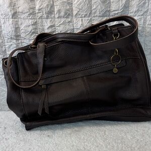 The Sak Dark Brown Leather Tote
